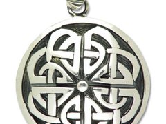 Pandantiv amuleta din argint pentru implinirea dorintelor Rob Ray Simboluri Mistice - Nodul Infinit